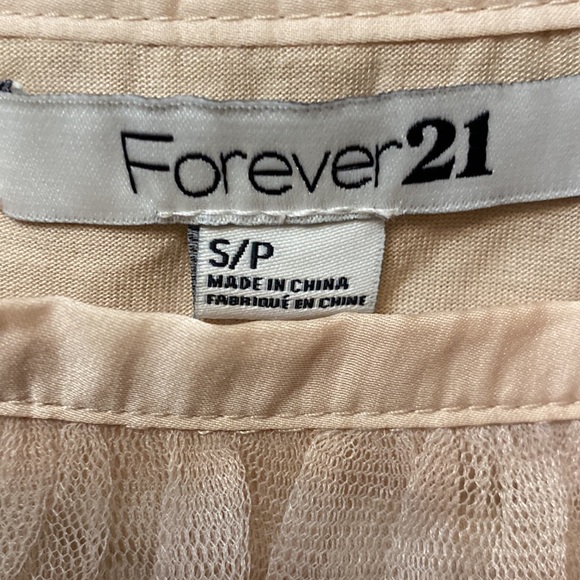 Forever 21 | NWT Nude Tulle Ruffle Skirt Sz S/P - Picture 4 of 6
